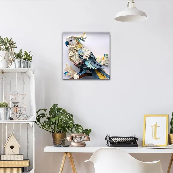 Multicolor_Abstract_24_X_24_Inch,_Wooden_Framed_Canvas_Painting_|_For_Bedroom,_Living_Room,_Study_Room_&_Office_|_Pine_Wood_Frame_(61_X_61_Cms)