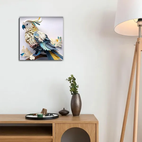 Multicolor_Abstract_24_X_24_Inch,_Wooden_Framed_Canvas_Painting_|_For_Bedroom,_Living_Room,_Study_Room_&_Office_|_Pine_Wood_Frame_(61_X_61_Cms)