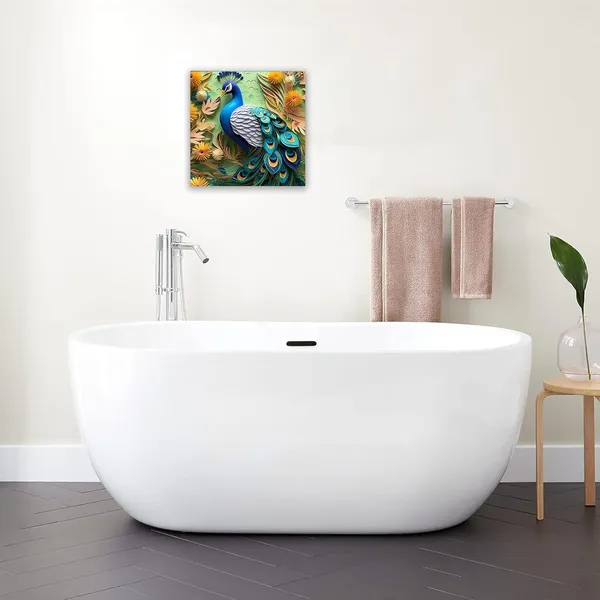 Multicolor_Abstract_24_X_24_Inch,_Wooden_Framed_Canvas_Painting_|_For_Bedroom,_Living_Room,_Study_Room_&_Office_|_Pine_Wood_Frame_(61_X_61_Cms)