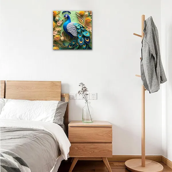 Multicolor_Abstract_24_X_24_Inch,_Wooden_Framed_Canvas_Painting_|_For_Bedroom,_Living_Room,_Study_Room_&_Office_|_Pine_Wood_Frame_(61_X_61_Cms)