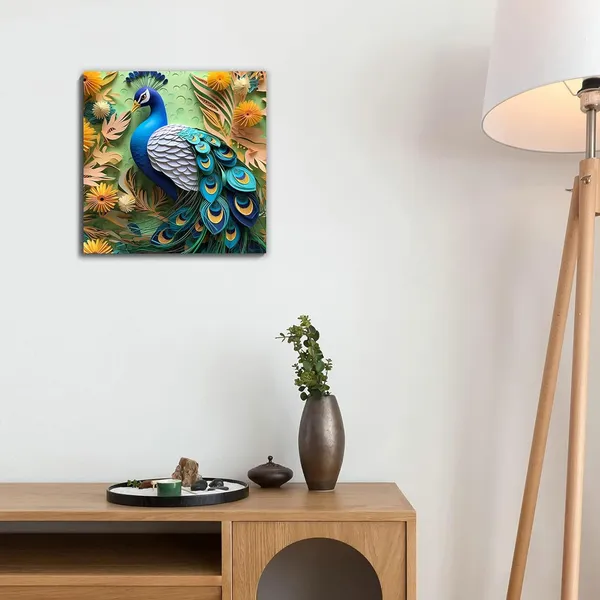 Multicolor_Abstract_24_X_24_Inch,_Wooden_Framed_Canvas_Painting_|_For_Bedroom,_Living_Room,_Study_Room_&_Office_|_Pine_Wood_Frame_(61_X_61_Cms)