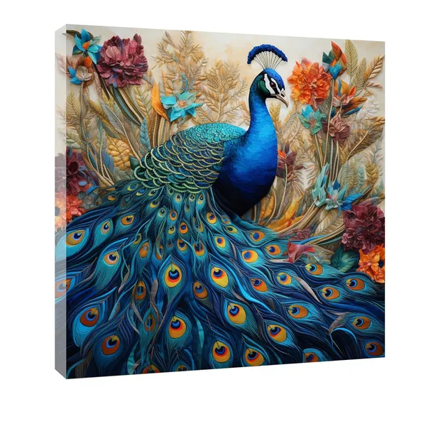 Multicolor_Abstract_24_X_24_Inch,_Wooden_Framed_Canvas_Painting_|_For_Bedroom,_Living_Room,_Study_Room_&_Office_|_Pine_Wood_Frame_(61_X_61_Cms)