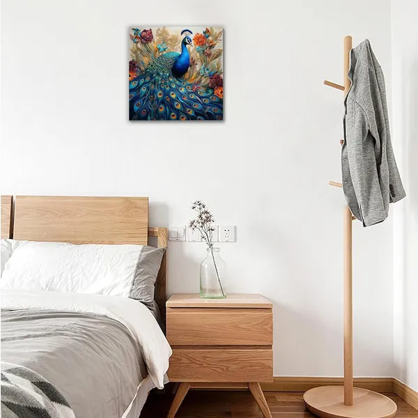 Multicolor_Abstract_24_X_24_Inch,_Wooden_Framed_Canvas_Painting_|_For_Bedroom,_Living_Room,_Study_Room_&_Office_|_Pine_Wood_Frame_(61_X_61_Cms)