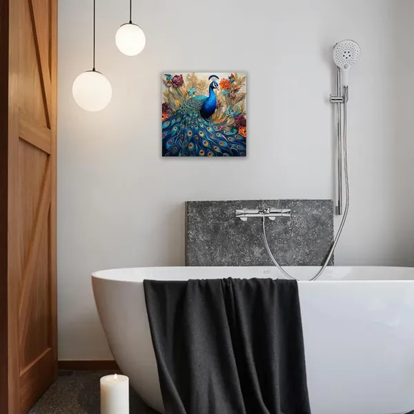 Multicolor_Abstract_24_X_24_Inch,_Wooden_Framed_Canvas_Painting_|_For_Bedroom,_Living_Room,_Study_Room_&_Office_|_Pine_Wood_Frame_(61_X_61_Cms)