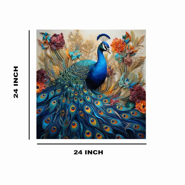 Multicolor_Abstract_24_X_24_Inch,_Wooden_Framed_Canvas_Painting_|_For_Bedroom,_Living_Room,_Study_Room_&_Office_|_Pine_Wood_Frame_(61_X_61_Cms)