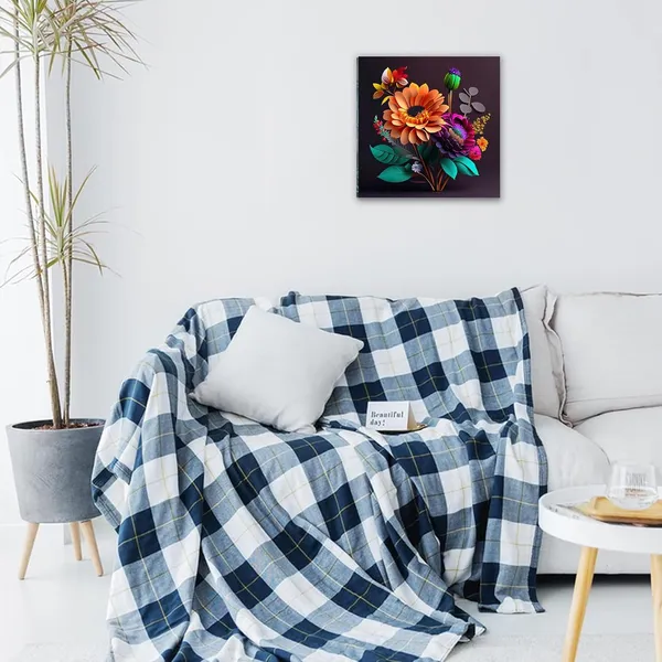 Multicolor_Abstract_24_X_24_Inch,_Wooden_Framed_Canvas_Painting_|_For_Bedroom,_Living_Room,_Study_Room_&_Office_|_Pine_Wood_Frame_(61_X_61_Cms)