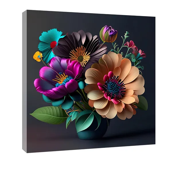 Multicolor_Abstract_24_X_24_Inch,_Wooden_Framed_Canvas_Painting_|_For_Bedroom,_Living_Room,_Study_Room_&_Office_|_Pine_Wood_Frame_(61_X_61_Cms)