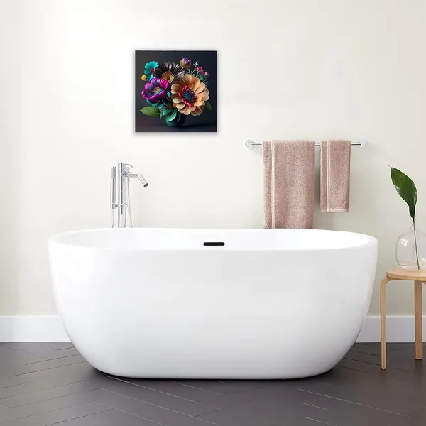 Multicolor_Abstract_24_X_24_Inch,_Wooden_Framed_Canvas_Painting_|_For_Bedroom,_Living_Room,_Study_Room_&_Office_|_Pine_Wood_Frame_(61_X_61_Cms)