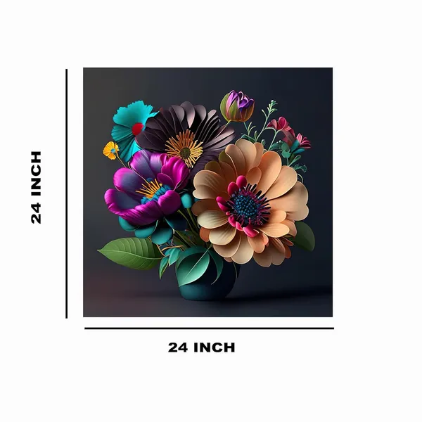 Multicolor_Abstract_24_X_24_Inch,_Wooden_Framed_Canvas_Painting_|_For_Bedroom,_Living_Room,_Study_Room_&_Office_|_Pine_Wood_Frame_(61_X_61_Cms)