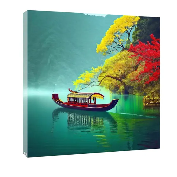 Multicolor_Abstract_24_X_24_Inch,_Wooden_Framed_Canvas_Painting_|_For_Bedroom,_Living_Room,_Study_Room_&_Office_|_Pine_Wood_Frame_(61_X_61_Cms)