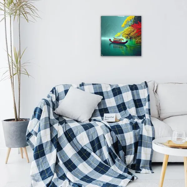 Multicolor_Abstract_24_X_24_Inch,_Wooden_Framed_Canvas_Painting_|_For_Bedroom,_Living_Room,_Study_Room_&_Office_|_Pine_Wood_Frame_(61_X_61_Cms)