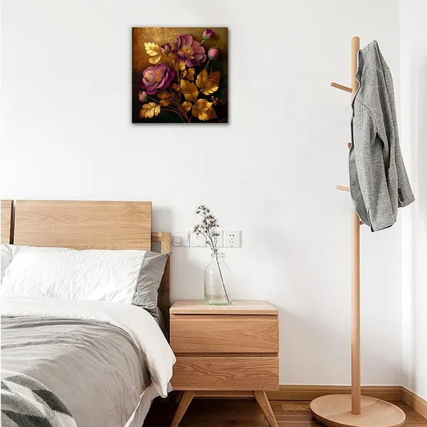 Multicolor_Abstract_24_X_24_Inch,_Wooden_Framed_Canvas_Painting_|_For_Bedroom,_Living_Room,_Study_Room_&_Office_|_Pine_Wood_Frame_(61_X_61_Cms)