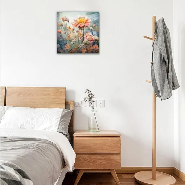 Multicolor_Abstract_24_X_24_Inch,_Wooden_Framed_Canvas_Painting_|_For_Bedroom,_Living_Room,_Study_Room_&_Office_|_Pine_Wood_Frame_(61_X_61_Cms)