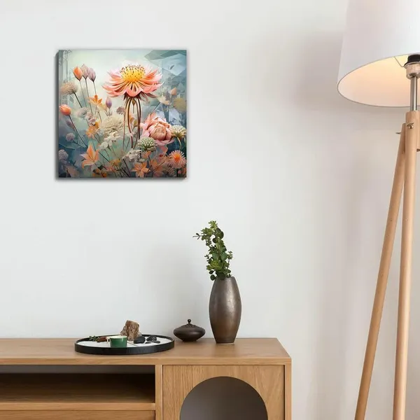 Multicolor_Abstract_24_X_24_Inch,_Wooden_Framed_Canvas_Painting_|_For_Bedroom,_Living_Room,_Study_Room_&_Office_|_Pine_Wood_Frame_(61_X_61_Cms)