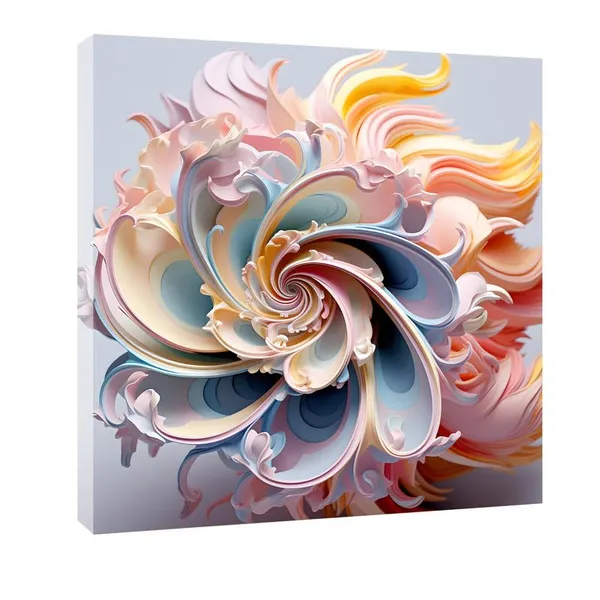 Multicolor_Abstract_24_X_24_Inch,_Wooden_Framed_Canvas_Painting_|_For_Bedroom,_Living_Room,_Study_Room_&_Office_|_Pine_Wood_Frame_(61_X_61_Cms)