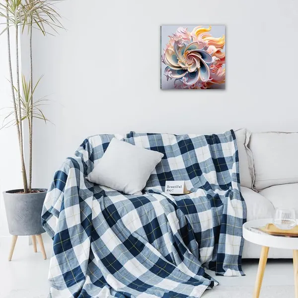 Multicolor_Abstract_24_X_24_Inch,_Wooden_Framed_Canvas_Painting_|_For_Bedroom,_Living_Room,_Study_Room_&_Office_|_Pine_Wood_Frame_(61_X_61_Cms)