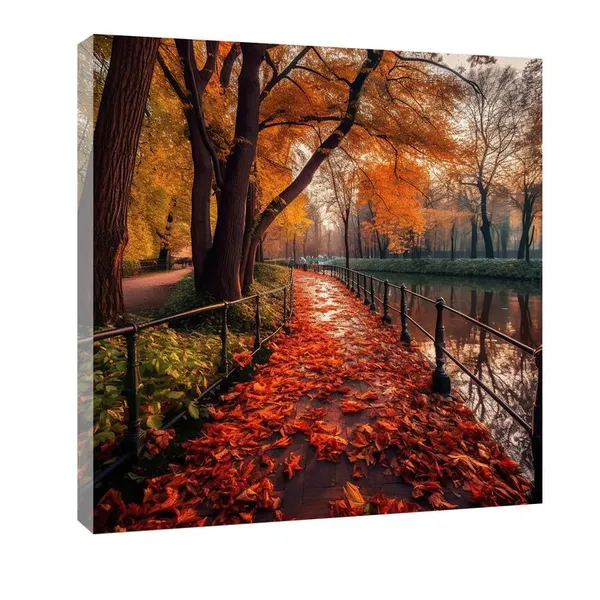 Multicolor_Abstract_24_X_24_Inch,_Wooden_Framed_Canvas_Painting_|_For_Bedroom,_Living_Room,_Study_Room_&_Office_|_Pine_Wood_Frame_(61_X_61_Cms)