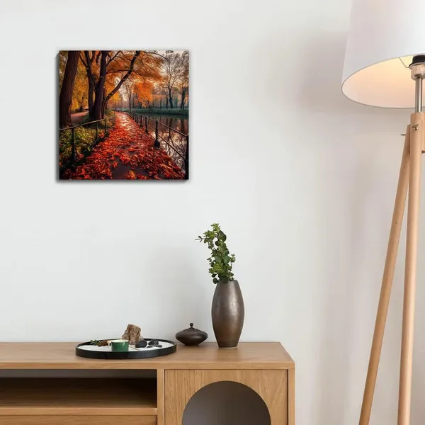 Multicolor_Abstract_24_X_24_Inch,_Wooden_Framed_Canvas_Painting_|_For_Bedroom,_Living_Room,_Study_Room_&_Office_|_Pine_Wood_Frame_(61_X_61_Cms)