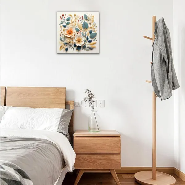 Multicolor_Abstract_24_X_24_Inch,_Wooden_Framed_Canvas_Painting_|_For_Bedroom,_Living_Room,_Study_Room_&_Office_|_Pine_Wood_Frame_(61_X_61_Cms)