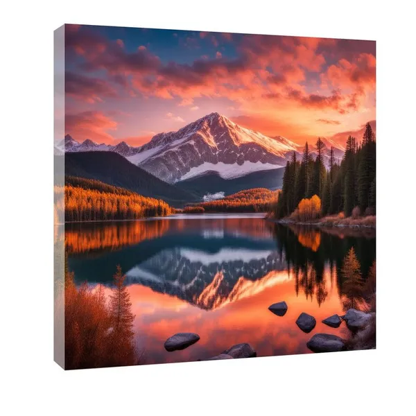 Multicolor_Abstract_24_X_24_Inch,_Wooden_Framed_Canvas_Painting_|_For_Bedroom,_Living_Room,_Study_Room_&_Office_|_Pine_Wood_Frame_(61_X_61_Cms)
