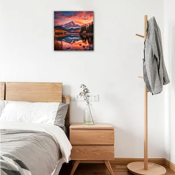 Multicolor_Abstract_24_X_24_Inch,_Wooden_Framed_Canvas_Painting_|_For_Bedroom,_Living_Room,_Study_Room_&_Office_|_Pine_Wood_Frame_(61_X_61_Cms)