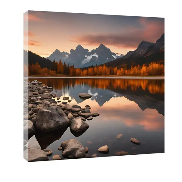 Multicolor_Abstract_24_X_24_Inch,_Wooden_Framed_Canvas_Painting_|_For_Bedroom,_Living_Room,_Study_Room_&_Office_|_Pine_Wood_Frame_(61_X_61_Cms)