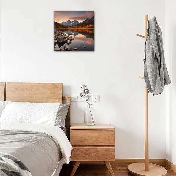 Multicolor_Abstract_24_X_24_Inch,_Wooden_Framed_Canvas_Painting_|_For_Bedroom,_Living_Room,_Study_Room_&_Office_|_Pine_Wood_Frame_(61_X_61_Cms)