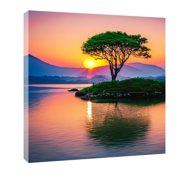 Multicolor_Abstract_24_X_24_Inch,_Wooden_Framed_Canvas_Painting_|_For_Bedroom,_Living_Room,_Study_Room_&_Office_|_Pine_Wood_Frame_(61_X_61_Cms)