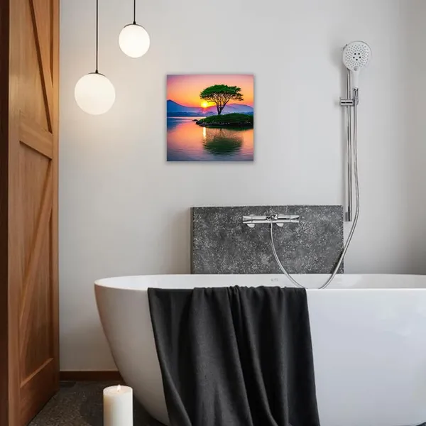 Multicolor_Abstract_24_X_24_Inch,_Wooden_Framed_Canvas_Painting_|_For_Bedroom,_Living_Room,_Study_Room_&_Office_|_Pine_Wood_Frame_(61_X_61_Cms)