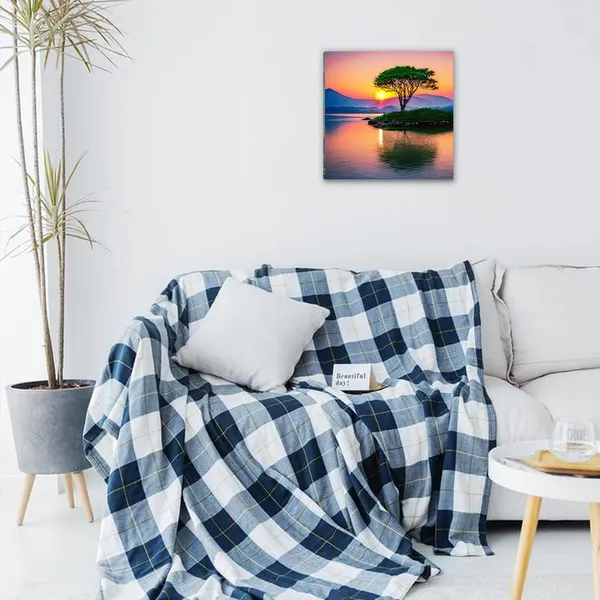 Multicolor_Abstract_24_X_24_Inch,_Wooden_Framed_Canvas_Painting_|_For_Bedroom,_Living_Room,_Study_Room_&_Office_|_Pine_Wood_Frame_(61_X_61_Cms)