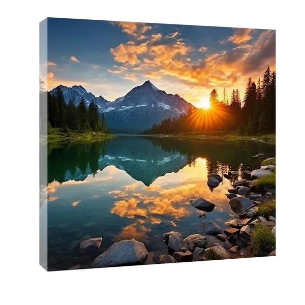 Multicolor_Abstract_24_X_24_Inch,_Wooden_Framed_Canvas_Painting_|_For_Bedroom,_Living_Room,_Study_Room_&_Office_|_Pine_Wood_Frame_(61_X_61_Cms)