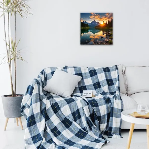 Multicolor_Abstract_24_X_24_Inch,_Wooden_Framed_Canvas_Painting_|_For_Bedroom,_Living_Room,_Study_Room_&_Office_|_Pine_Wood_Frame_(61_X_61_Cms)