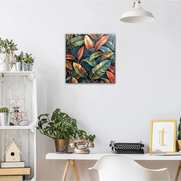 Multicolor_Abstract_24_X_24_Inch,_Wooden_Framed_Canvas_Painting_|_For_Bedroom,_Living_Room,_Study_Room_&_Office_|_Pine_Wood_Frame_(61_X_61_Cms)