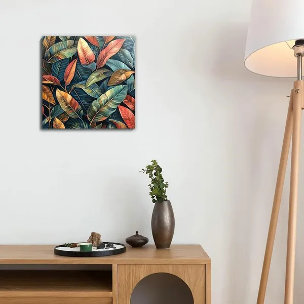 Multicolor_Abstract_24_X_24_Inch,_Wooden_Framed_Canvas_Painting_|_For_Bedroom,_Living_Room,_Study_Room_&_Office_|_Pine_Wood_Frame_(61_X_61_Cms)