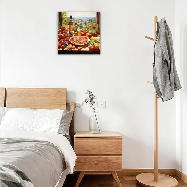 Multicolor_Abstract_24_X_24_Inch,_Wooden_Framed_Canvas_Painting_|_For_Bedroom,_Living_Room,_Study_Room_&_Office_|_Pine_Wood_Frame_(61_X_61_Cms)