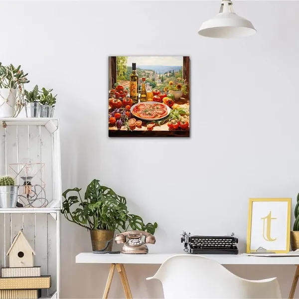 Multicolor_Abstract_24_X_24_Inch,_Wooden_Framed_Canvas_Painting_|_For_Bedroom,_Living_Room,_Study_Room_&_Office_|_Pine_Wood_Frame_(61_X_61_Cms)