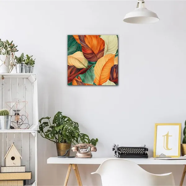 Multicolor_Abstract_24_X_24_Inch,_Wooden_Framed_Canvas_Painting_|_For_Bedroom,_Living_Room,_Study_Room_&_Office_|_Pine_Wood_Frame_(61_X_61_Cms)