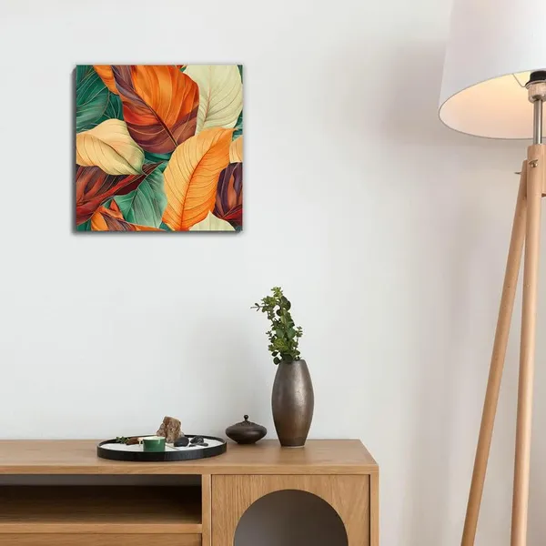 Multicolor_Abstract_24_X_24_Inch,_Wooden_Framed_Canvas_Painting_|_For_Bedroom,_Living_Room,_Study_Room_&_Office_|_Pine_Wood_Frame_(61_X_61_Cms)