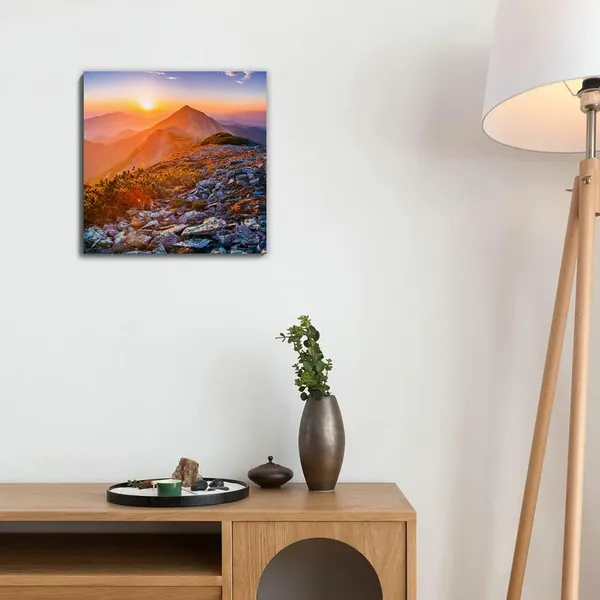 Multicolor_Abstract_24_X_24_Inch,_Wooden_Framed_Canvas_Painting_|_For_Bedroom,_Living_Room,_Study_Room_&_Office_|_Pine_Wood_Frame_(61_X_61_Cms)