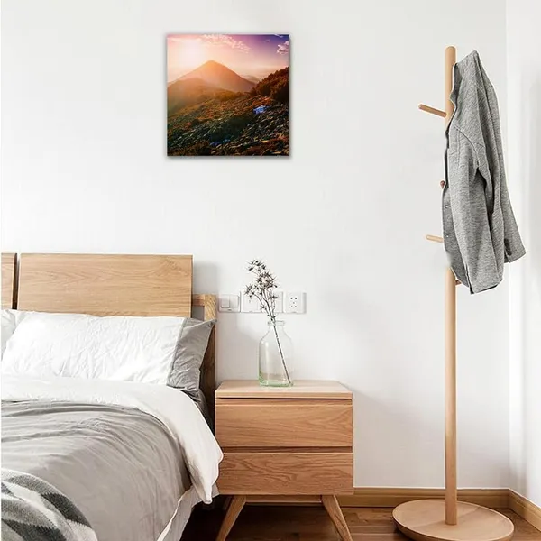 Multicolor_Abstract_24_X_24_Inch,_Wooden_Framed_Canvas_Painting_|_For_Bedroom,_Living_Room,_Study_Room_&_Office_|_Pine_Wood_Frame_(61_X_61_Cms)