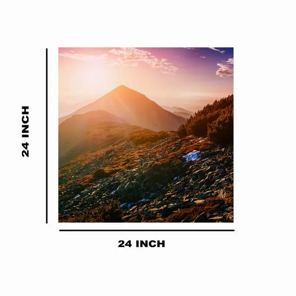 Multicolor_Abstract_24_X_24_Inch,_Wooden_Framed_Canvas_Painting_|_For_Bedroom,_Living_Room,_Study_Room_&_Office_|_Pine_Wood_Frame_(61_X_61_Cms)