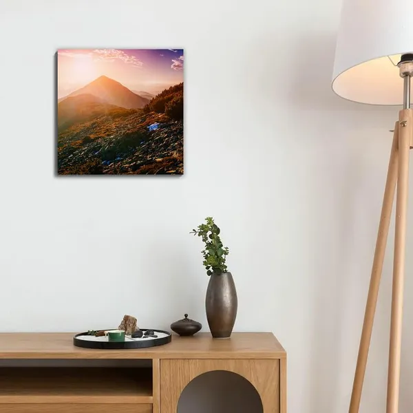 Multicolor_Abstract_24_X_24_Inch,_Wooden_Framed_Canvas_Painting_|_For_Bedroom,_Living_Room,_Study_Room_&_Office_|_Pine_Wood_Frame_(61_X_61_Cms)