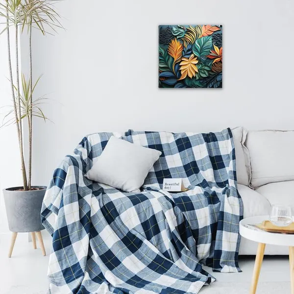 Multicolor_Abstract_24_X_24_Inch,_Wooden_Framed_Canvas_Painting_|_For_Bedroom,_Living_Room,_Study_Room_&_Office_|_Pine_Wood_Frame_(61_X_61_Cms)