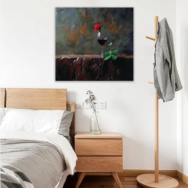 Multicolor_Abstract_24_X_24_Inch,_Wooden_Framed_Canvas_Painting_|_For_Bedroom,_Living_Room,_Study_Room_&_Office_|_Pine_Wood_Frame_(61_X_61_Cms)
