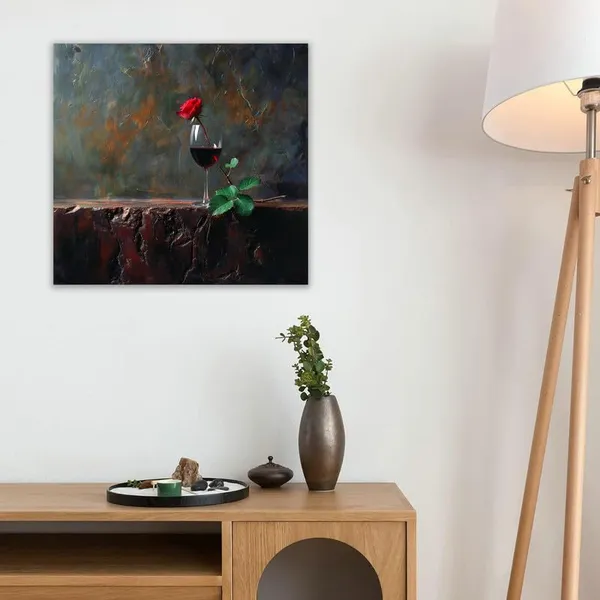 Multicolor_Abstract_24_X_24_Inch,_Wooden_Framed_Canvas_Painting_|_For_Bedroom,_Living_Room,_Study_Room_&_Office_|_Pine_Wood_Frame_(61_X_61_Cms)