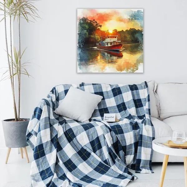 Multicolor_Abstract_24_X_24_Inch,_Wooden_Framed_Canvas_Painting_|_For_Bedroom,_Living_Room,_Study_Room_&_Office_|_Pine_Wood_Frame_(61_X_61_Cms)