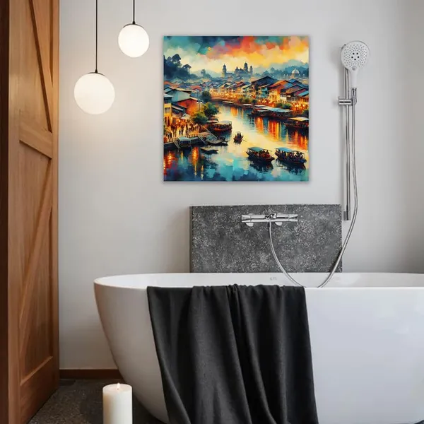 Multicolor_Abstract_24_X_24_Inch,_Wooden_Framed_Canvas_Painting_|_For_Bedroom,_Living_Room,_Study_Room_&_Office_|_Pine_Wood_Frame_(61_X_61_Cms)