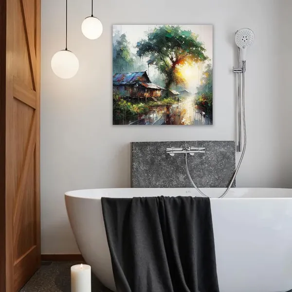 Multicolor_Abstract_24_X_24_Inch,_Wooden_Framed_Canvas_Painting_|_For_Bedroom,_Living_Room,_Study_Room_&_Office_|_Pine_Wood_Frame_(61_X_61_Cms)