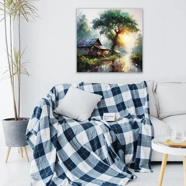Multicolor_Abstract_24_X_24_Inch,_Wooden_Framed_Canvas_Painting_|_For_Bedroom,_Living_Room,_Study_Room_&_Office_|_Pine_Wood_Frame_(61_X_61_Cms)