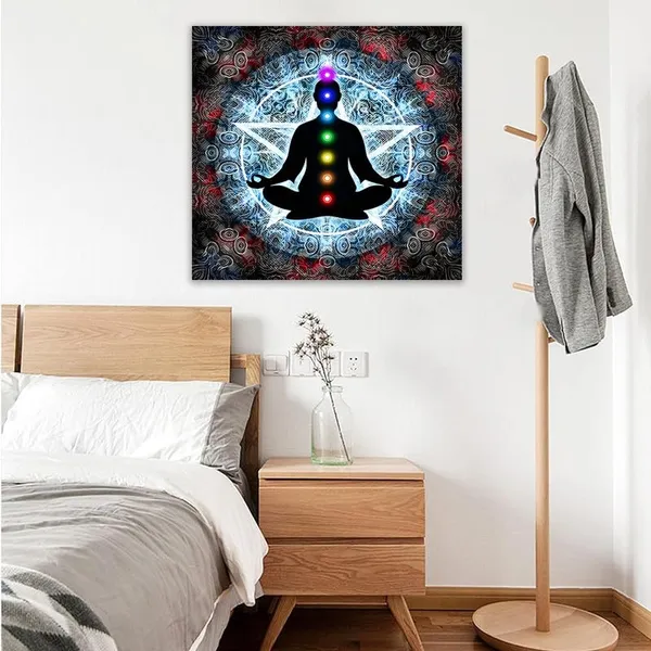 Multicolor_Abstract_24_X_24_Inch,_Wooden_Framed_Canvas_Painting_|_For_Bedroom,_Living_Room,_Study_Room_&_Office_|_Pine_Wood_Frame_(61_X_61_Cms)
